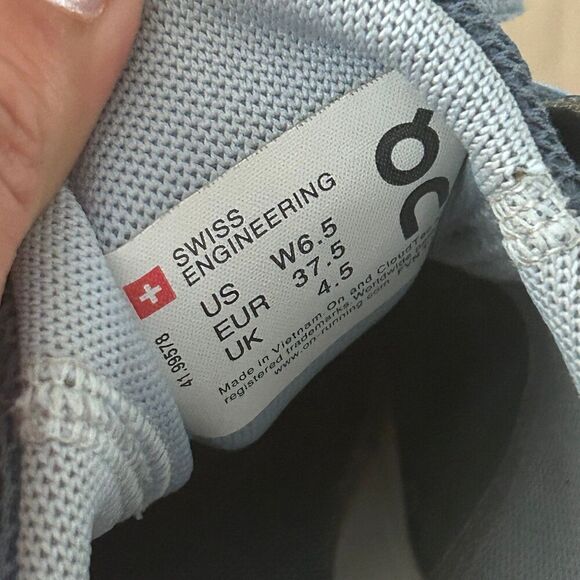 ON CLOUDSWIFT blue athletic training lace up shoes sneakers women's 6.5 - Picture 3 of 8